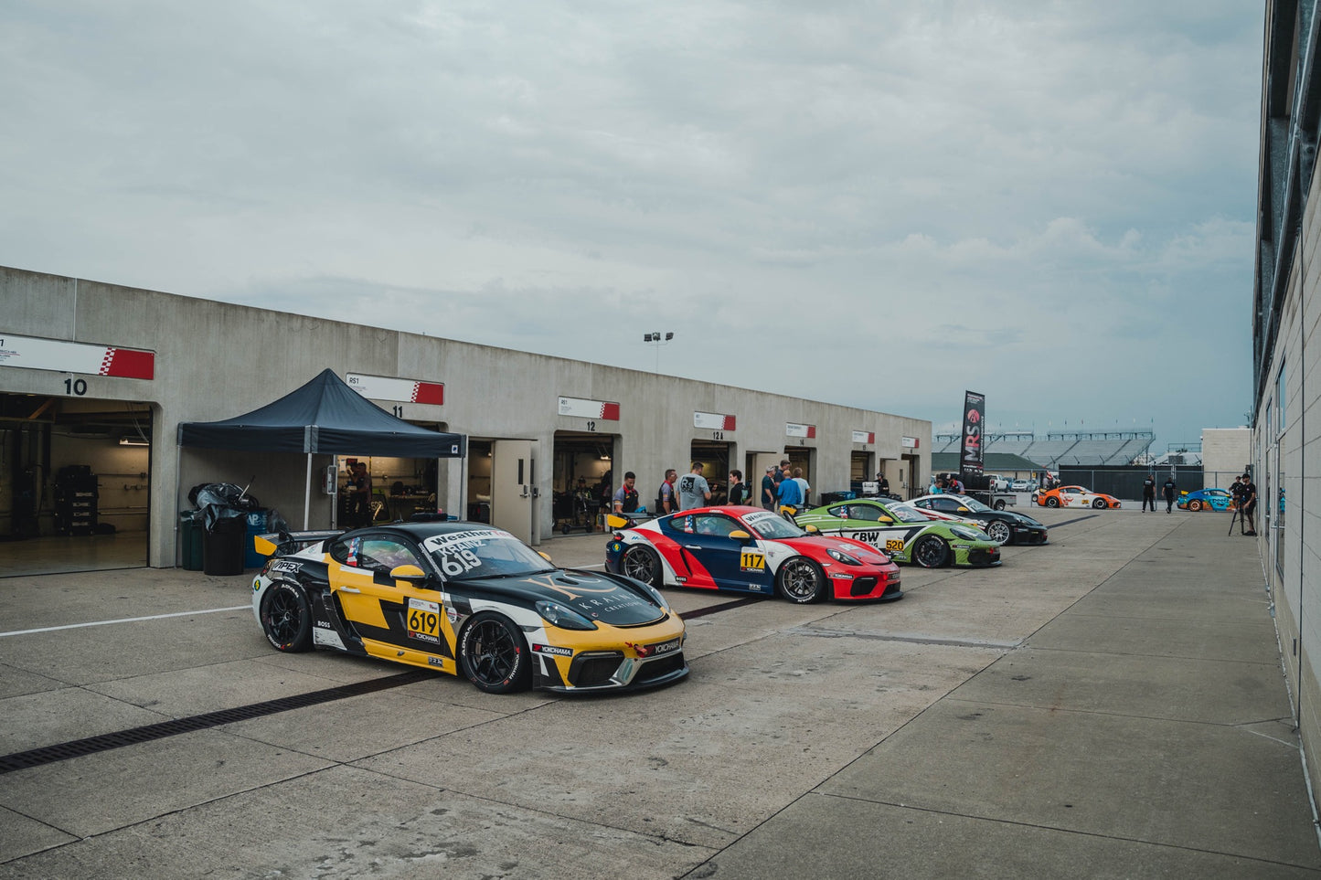 race car prep for porsche